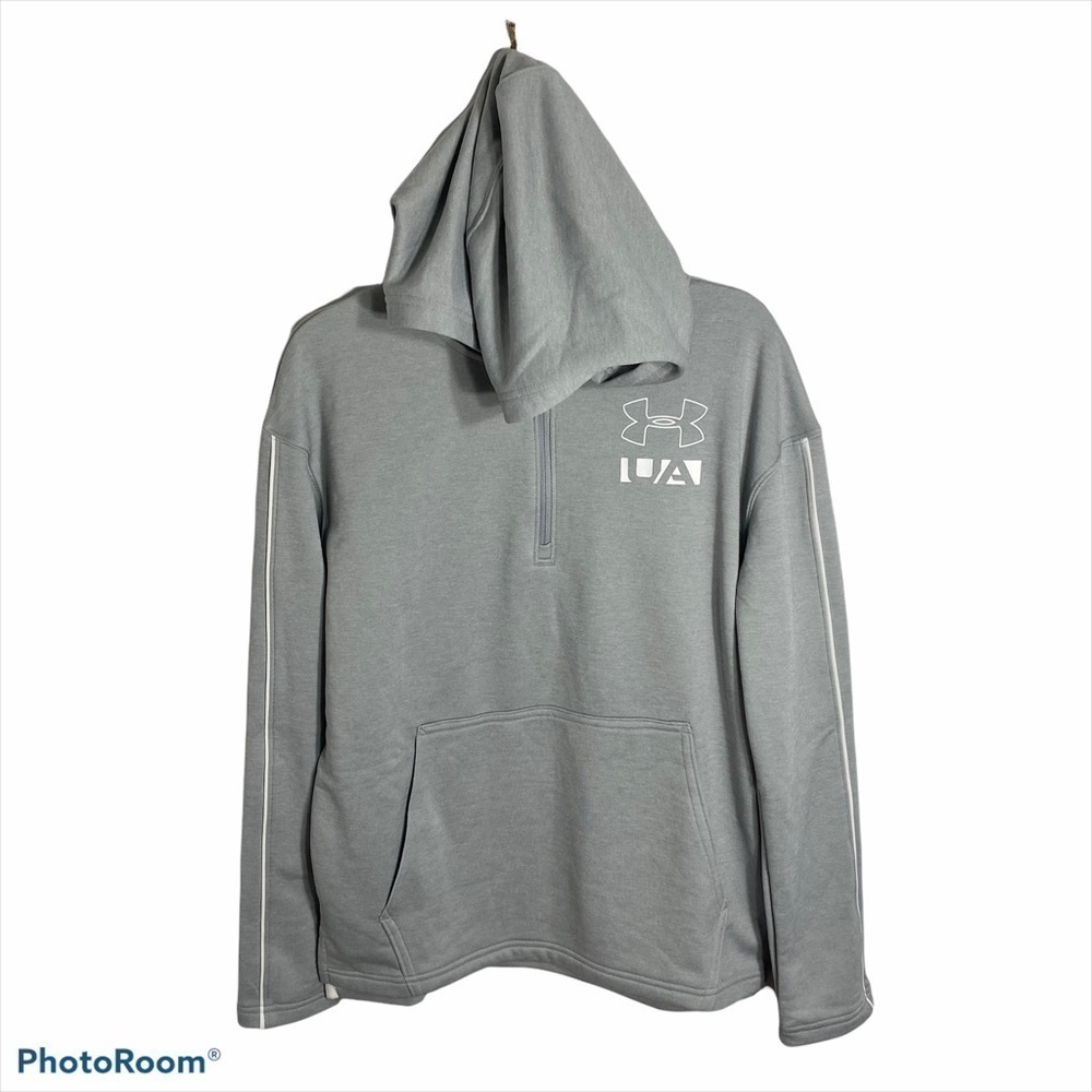 Under Armour Hooded Sweatshirt Large Youth Gray